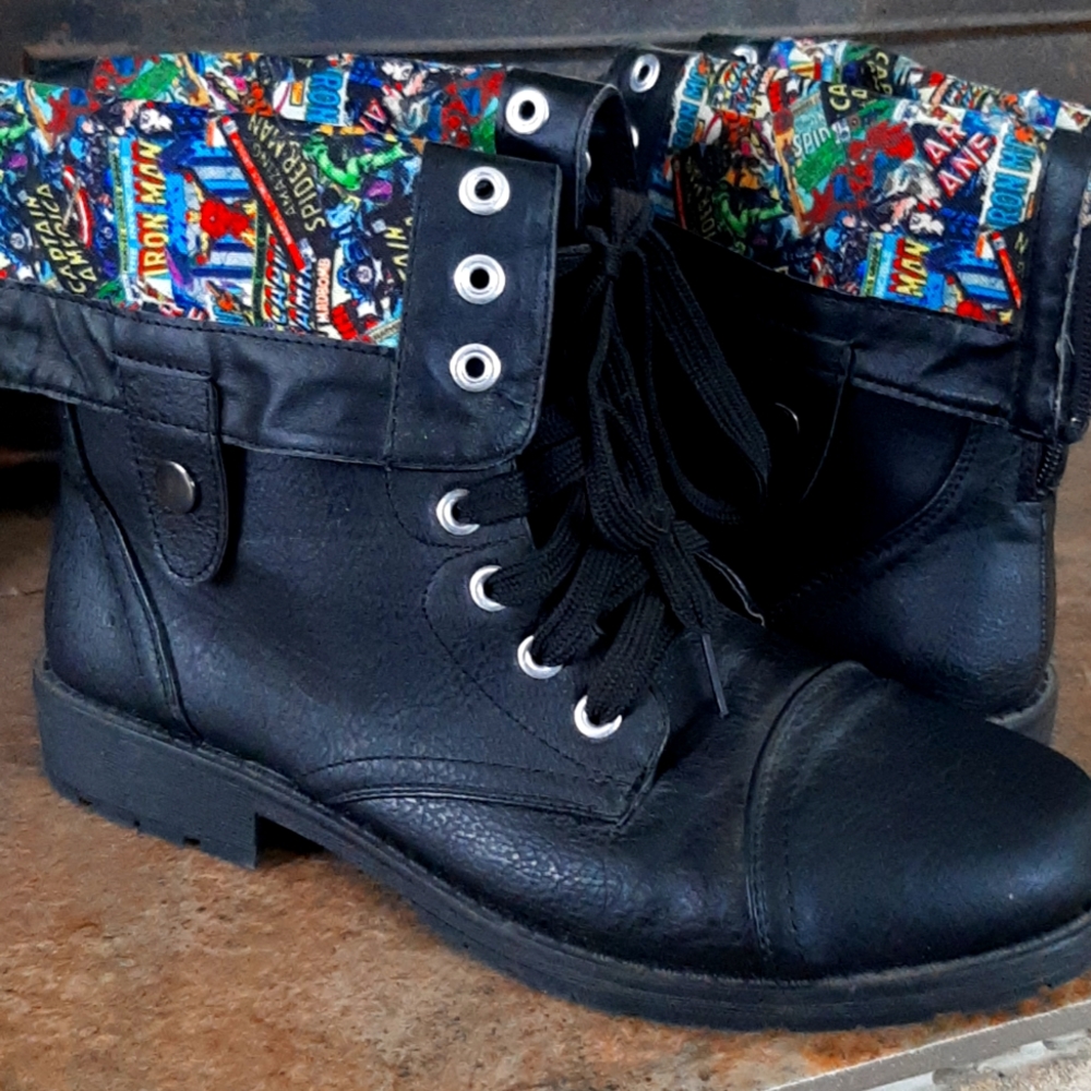 Marvel black boots